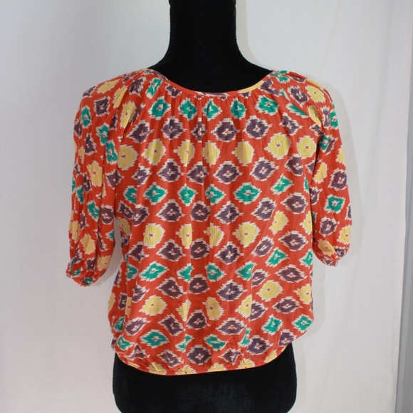 Ralph Lauren Chaps Navajo inspired cotton top S 7 - Picture 4 of 6